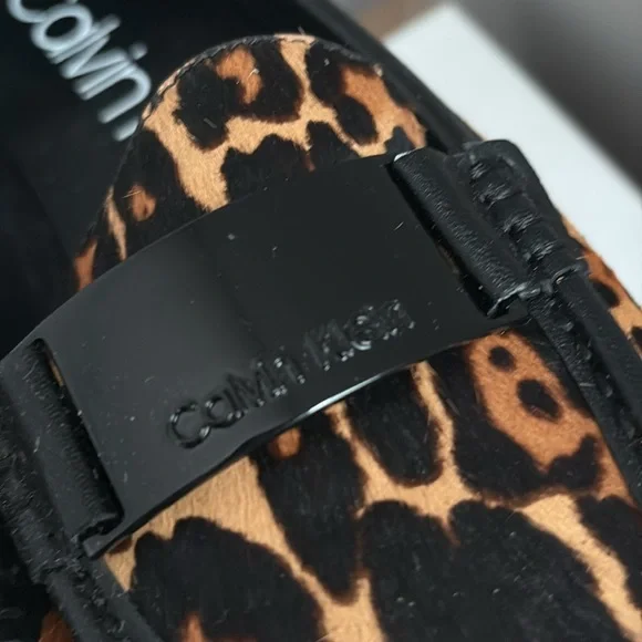 Calvin Klein Women's Leopard Print Loafers, BNWOT, no dust bags, comes with box - Picture 8 of 12